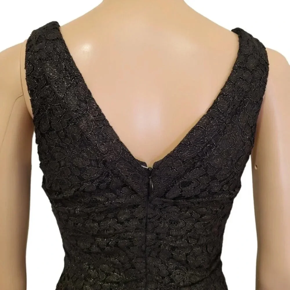 Express Women's Black Floral Dress (Size 4)